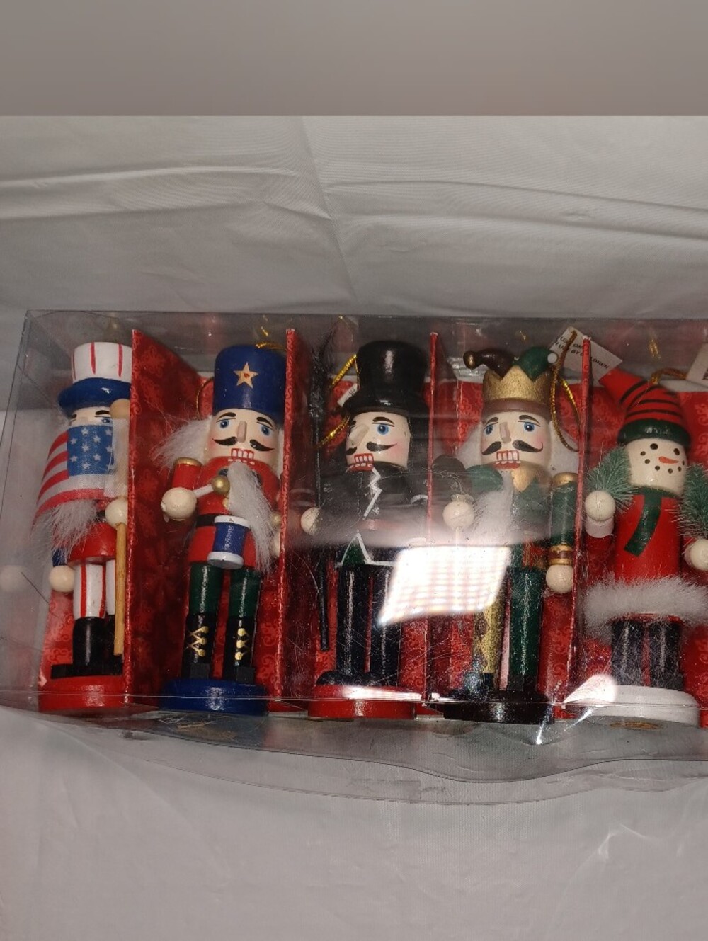 Nutcracker Holiday Set Festive Red and Green Wooden Nutcracker Set Holiday Décor